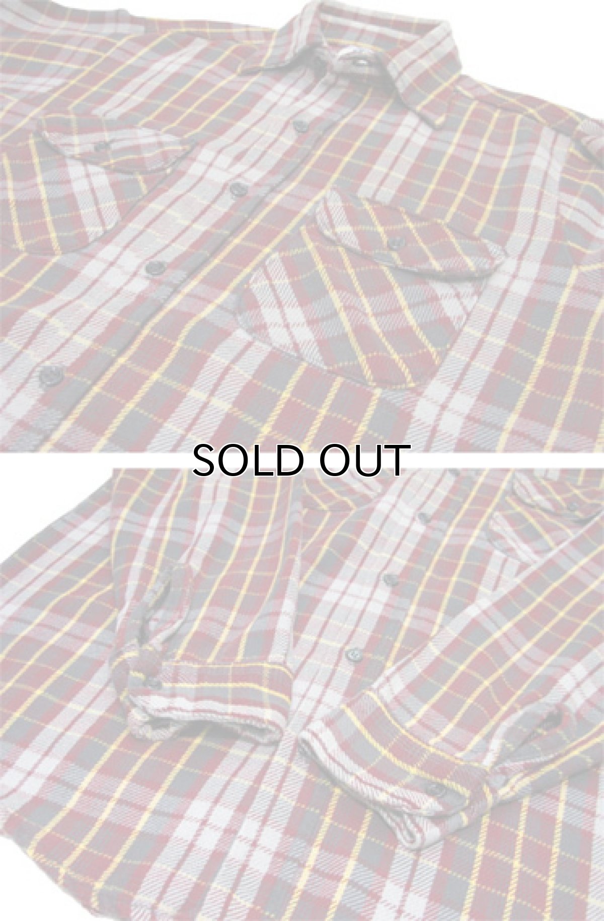 画像4: 1980's "Mr.Leggs" L/S Heavy Flannel Shirts  BURGUNDY系 size M位  (表記 M 15 1/2 TALL) (4)
