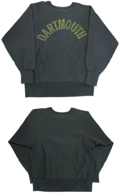 画像1: 1990's "Champion" Reverse Weave "DARTMOUTH" Sweat  GREEN　size 表記 M