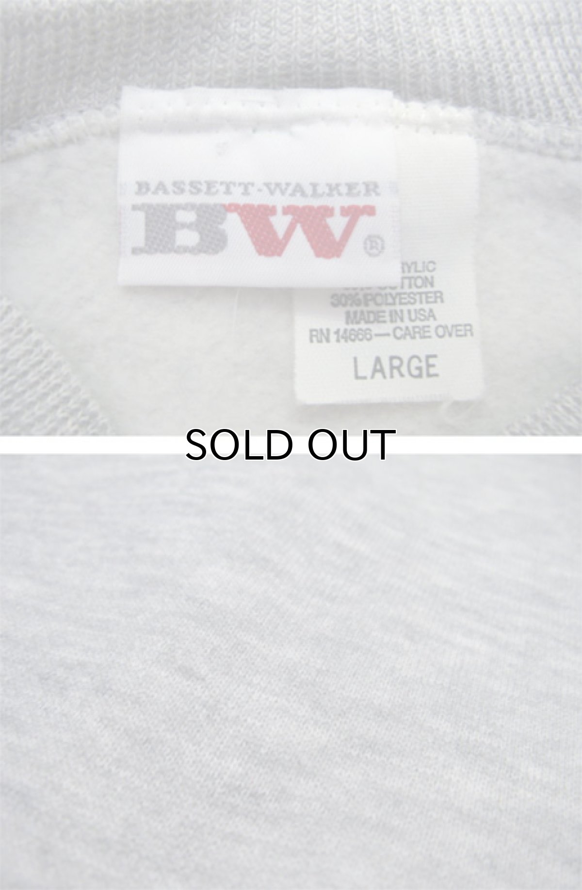 画像3: 1980's "ZIPPER CLUB" Crew Neck Sweat GREY/RED size M位 (表記 L) (3)