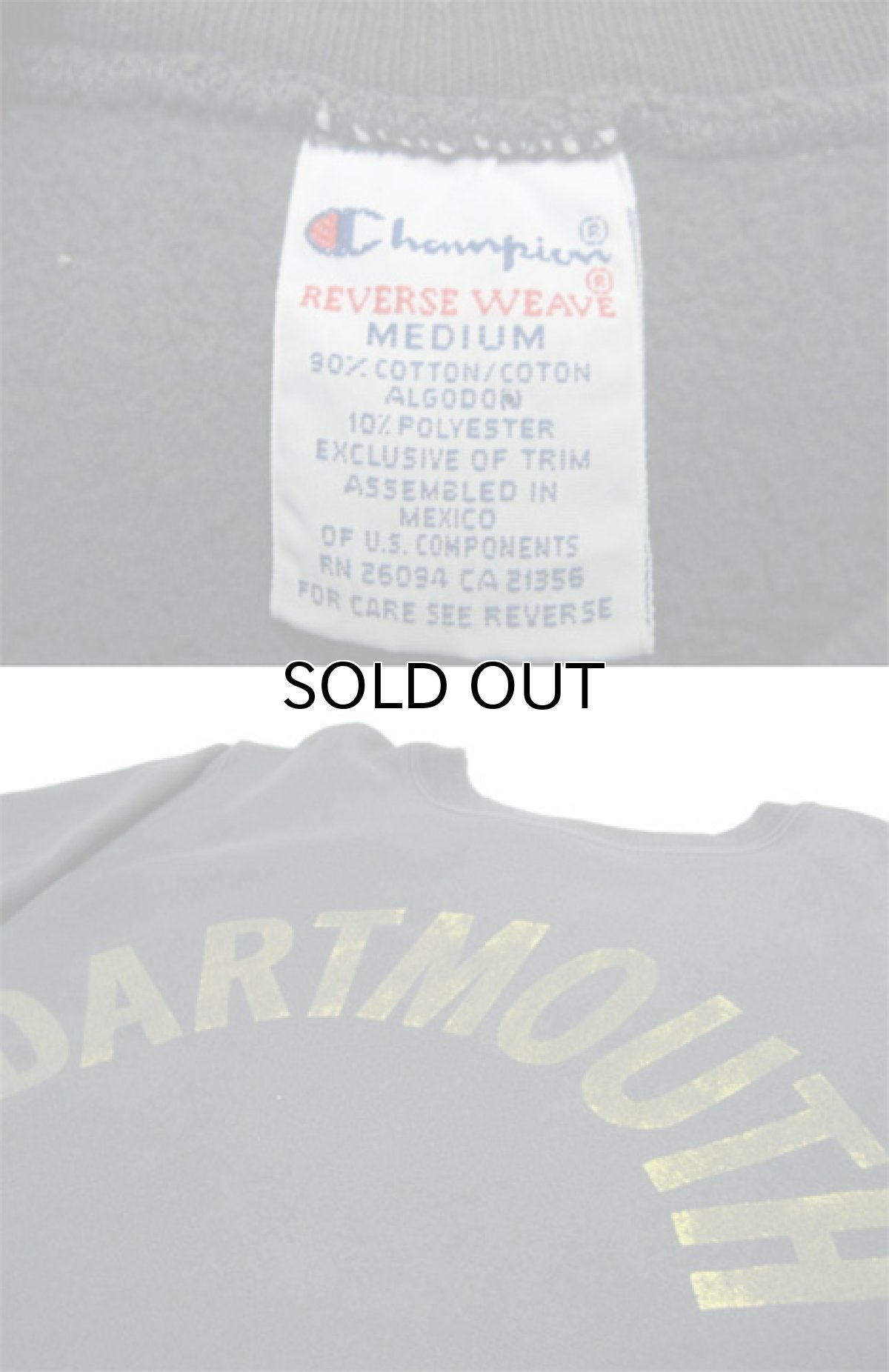 画像3: 1990's "Champion" Reverse Weave "DARTMOUTH" Sweat  GREEN size 表記 M (3)