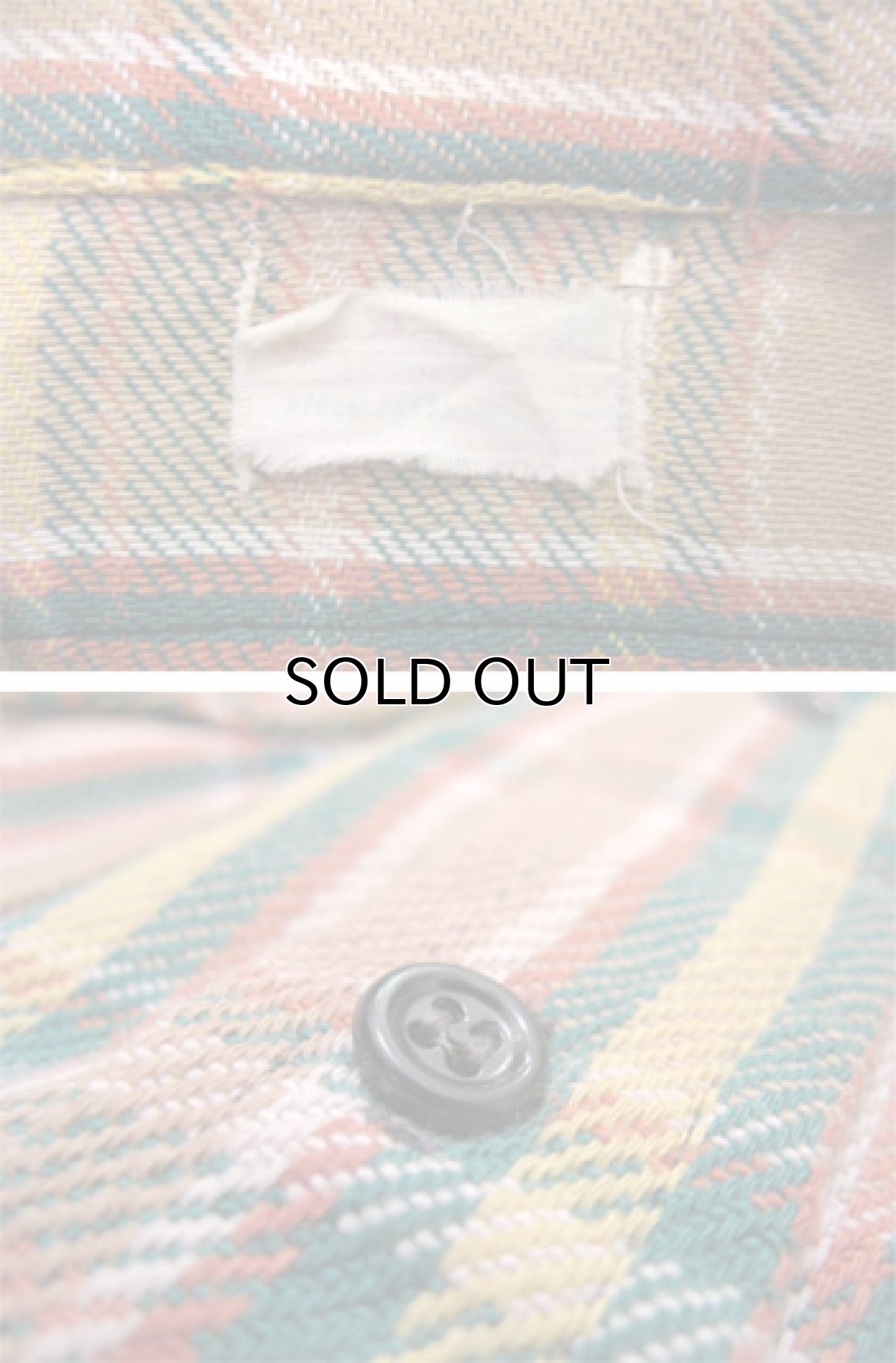 画像4: 1980's L/S Heavy Flannel Shirts  BEIGE/GREEN系　size M位  (表記 不明) (4)