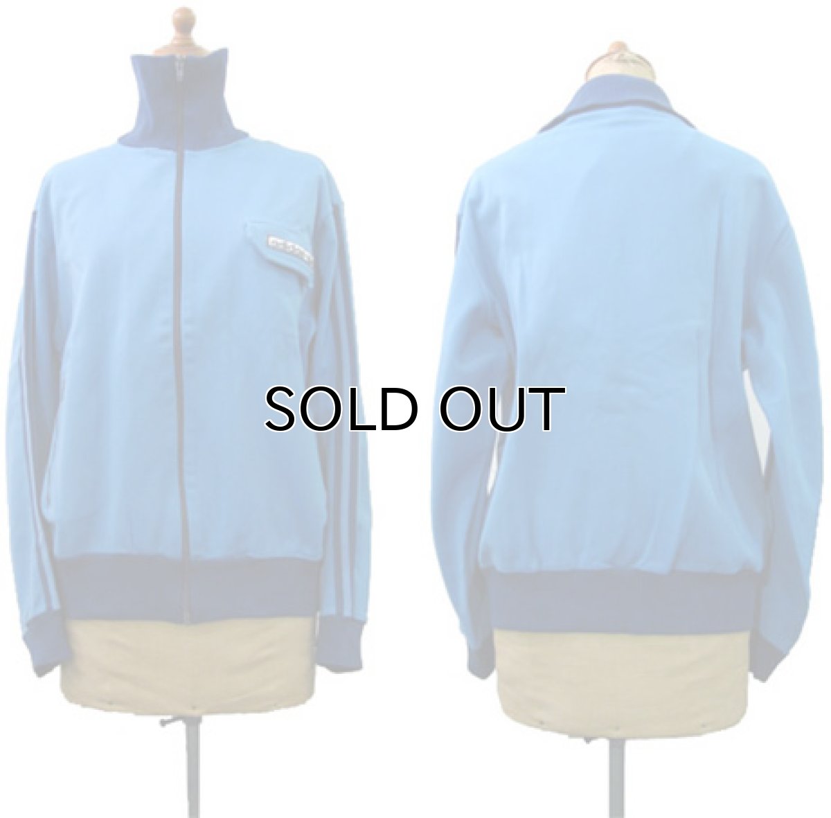 画像2: 1980's "adidas" Jersey Jog Top's with Hooded  made in Yugoslavia　size S 位 (表記 不明) (2)