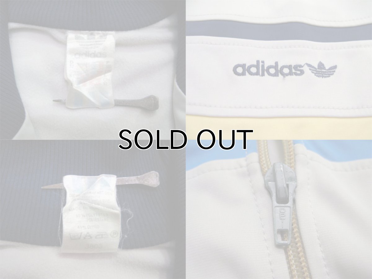 画像3: 1980's "adidas" Jersey Jog Top's LIGHT GREY made in Hungary　size M - L 位 (表記 52 L) (3)