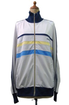 画像1: 1980's "adidas" Jersey Jog Top's LIGHT GREY made in Hungary　size M - L 位 (表記 52 L) (1)