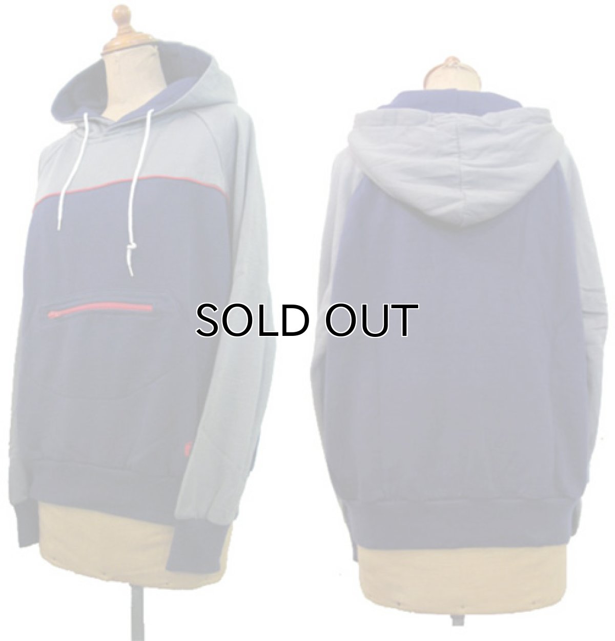 画像5: 1980's "HANG TEN" Pullover Sweat Parka　NAVY/GREY/RED　size S位 (表記 M) (5)