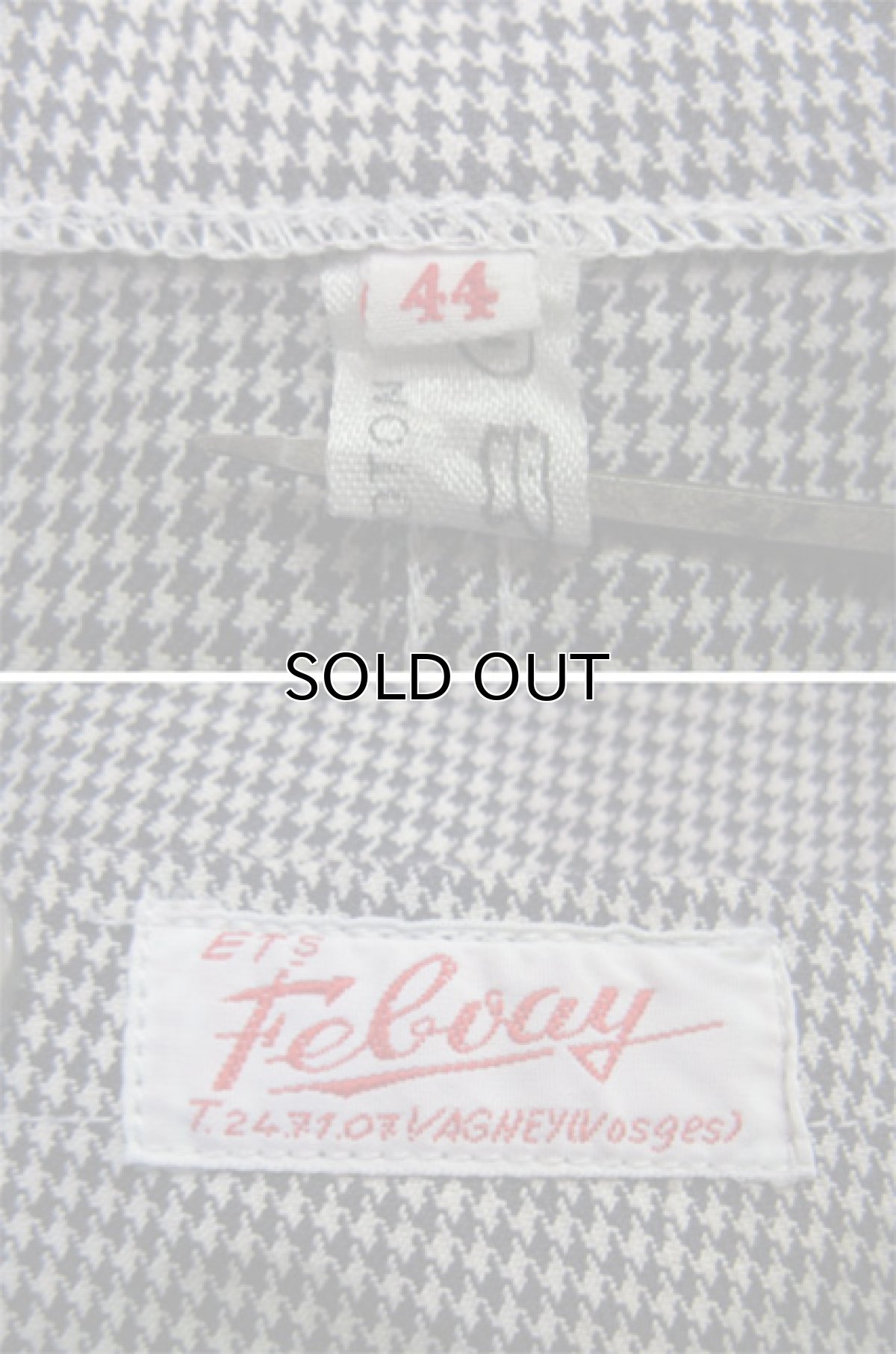 画像4: 1960's "Feloay" French Double Breasted Cook Jacket size M 位 (表記 44) (4)