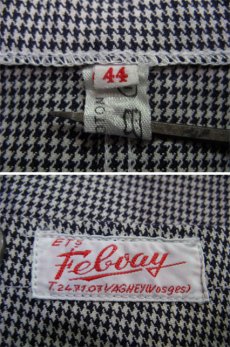 画像4: 1960's "Feloay" French Double Breasted Cook Jacket　size M 位 (表記 44) (4)