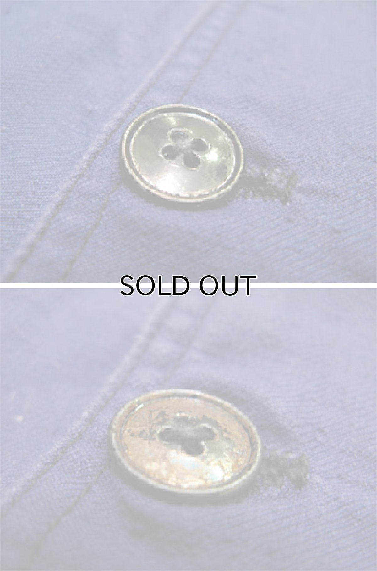 画像3: 1950's  French Metal Button Cotton Work Jacket BLUE size M 位 (表記なし) (3)