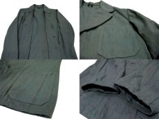 画像4: 1950's Swedish 3-Button Cotton Work Jacket DEAD STOCK - one wash　GREEN　size M - L  (表記 なし) (4)