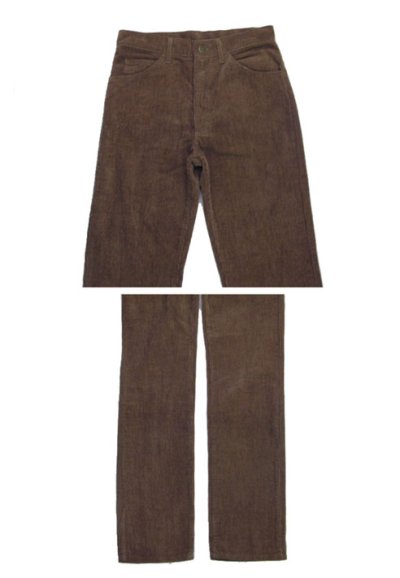 画像1: 1980's "Lee" lot 200-5423 Straight Corduroy Pants made in USA  DEAD STOCK　color : BROWN　size w 29 inch (表記 w 29 inch)