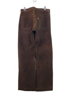 画像2: 1980's Levi's 519 Corduroy Pants  42TALON  made in USA　color : BROWN　size w 32 inch (表記 w 33 inch) (2)