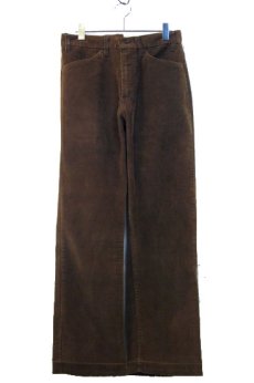 画像1: 1980's Levi's 519 Corduroy Pants  42TALON  made in USA　color : BROWN　size w 32 inch (表記 w 33 inch) (1)