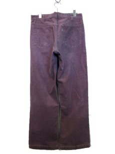 画像2: 1980's Levi's 519 Corduroy Pants  42TALON  made in USA　color : LIGHT PURPLE　size w 33.5 inch (表記 w 34 inch) (2)