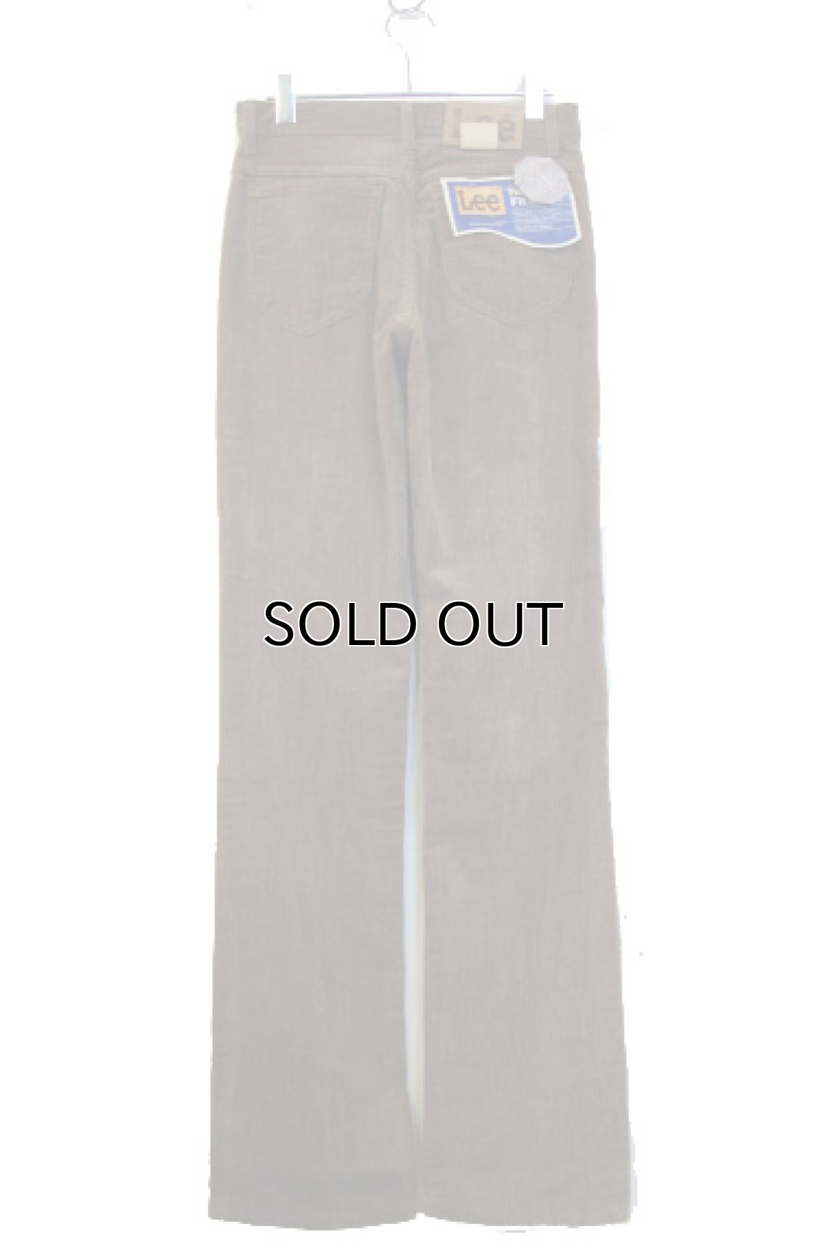 画像2: 1980's "Lee" lot 200-5423 Straight Corduroy Pants made in USA  DEAD STOCK color : BROWN size w 29 inch (表記 w 29 inch) (2)