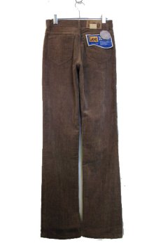 画像2: 1980's "Lee" lot 200-5423 Straight Corduroy Pants made in USA  DEAD STOCK　color : BROWN　size w 29 inch (表記 w 29 inch) (2)