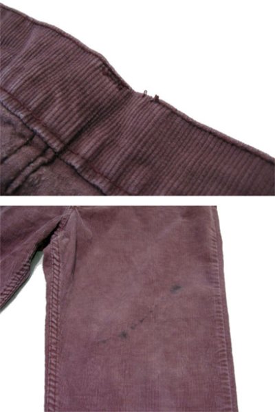 画像2: 1980's Levi's 519 Corduroy Pants  42TALON  made in USA　color : LIGHT PURPLE　size w 33.5 inch (表記 w 34 inch)