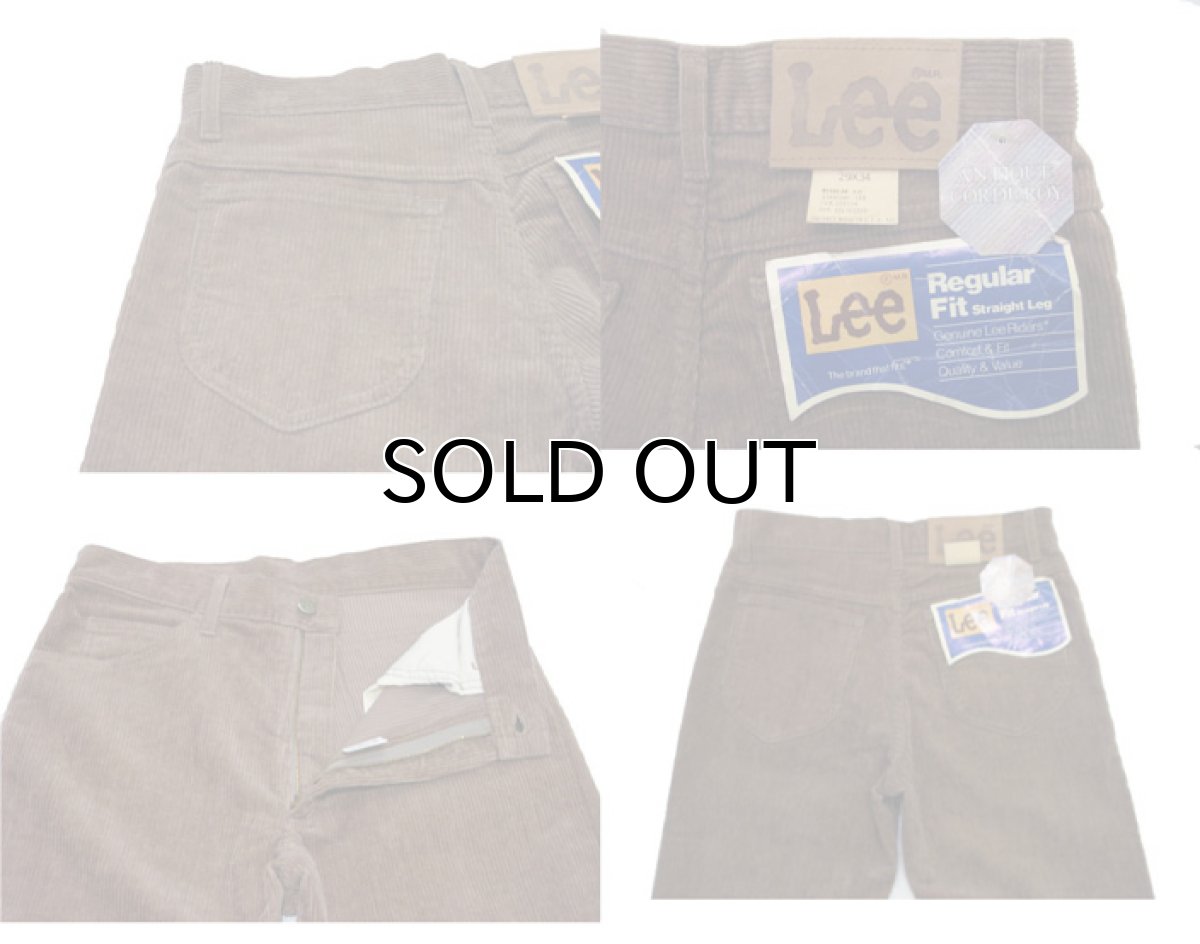 画像3: 1980's "Lee" lot 200-5423 Straight Corduroy Pants made in USA  DEAD STOCK color : BROWN size w 29 inch (表記 w 29 inch) (3)
