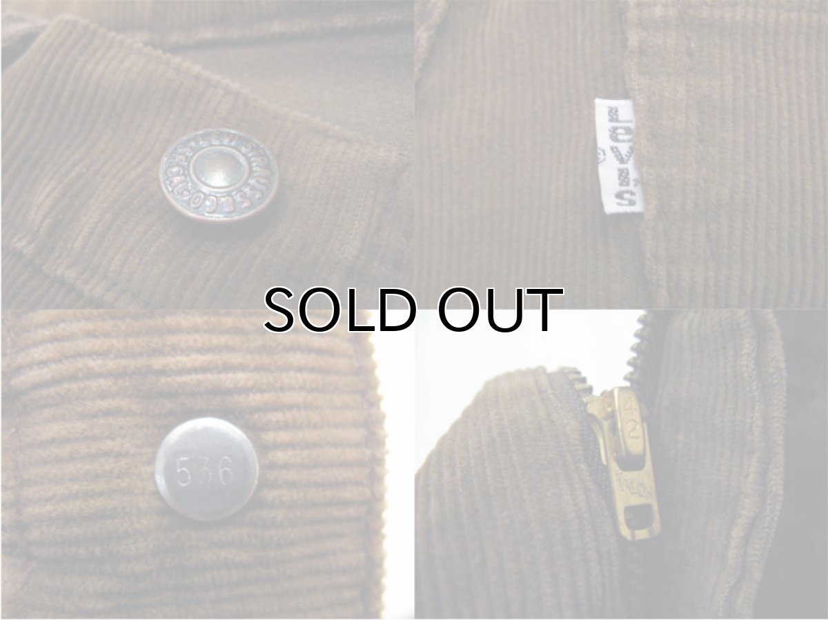 画像3: 1980's Levi's 519 Corduroy Pants  42TALON  made in USA color : BROWN size w 32 inch (表記 w 33 inch) (3)