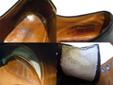 画像3: ~1970's UNKNOWN Straight Tip Leather Shoes　BLACK　size 9 1/2 B  ( 27~27.5 cm ) (3)