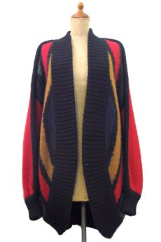 画像1: 1980's ~ "Pierre Cardin" Design Mohair Cardigan　size M 位 (表記 S) (1)