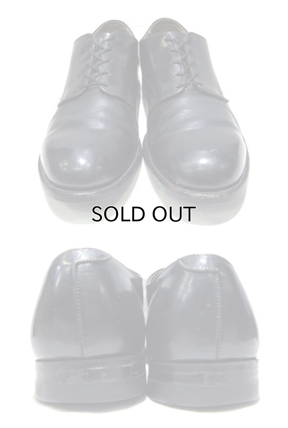 画像2: 1980's "US NAVY" Oxford Service Shoes　BLACK　size 10 R  ( 28 cm ) (2)