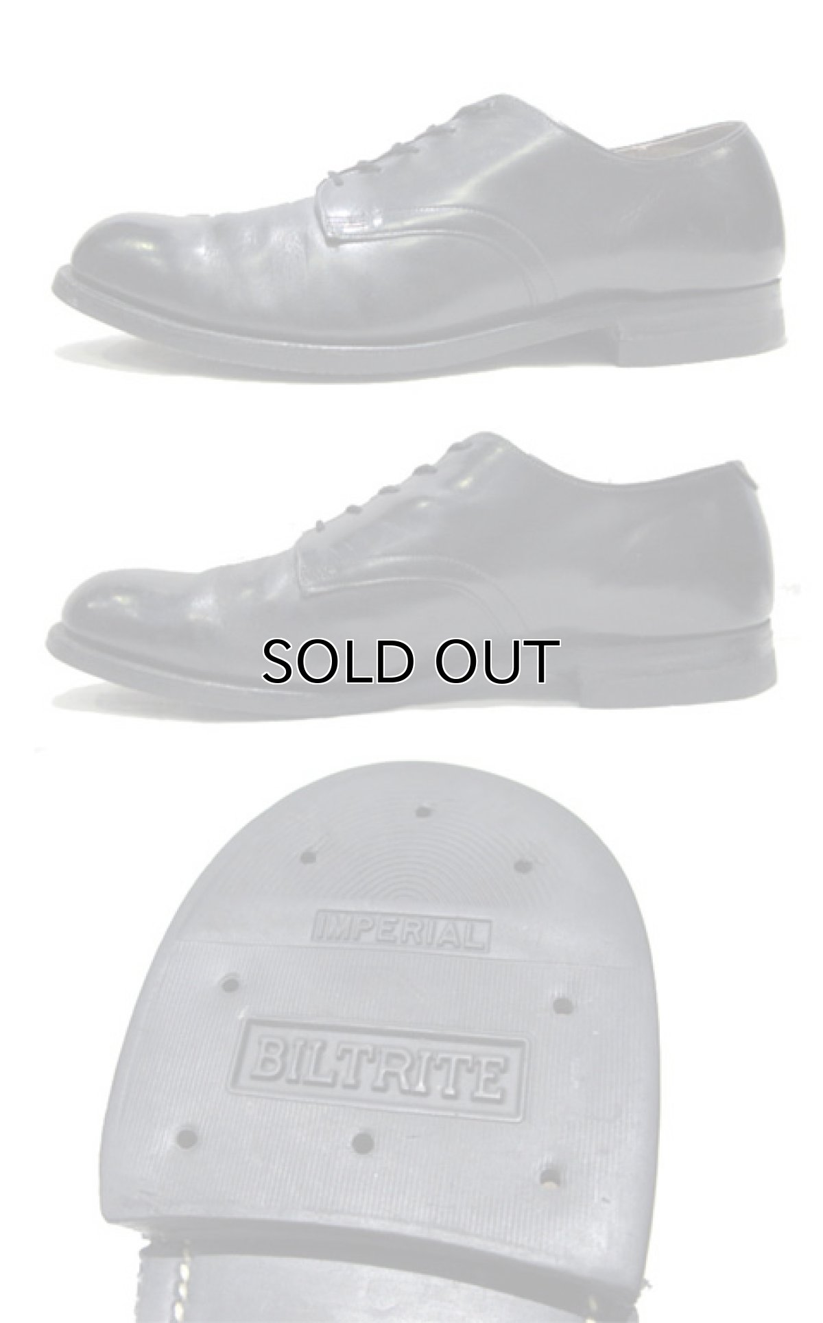 画像3: 1980's "US NAVY" Oxford Service Shoes　BLACK　size 10 R  ( 28 cm ) (3)