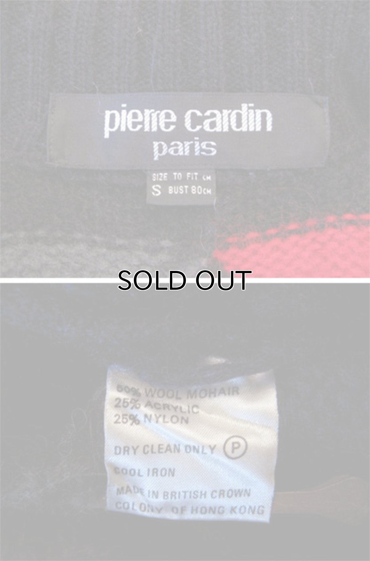 画像4: 1980's ~ "Pierre Cardin" Design Mohair Cardigan　size M 位 (表記 S) (4)