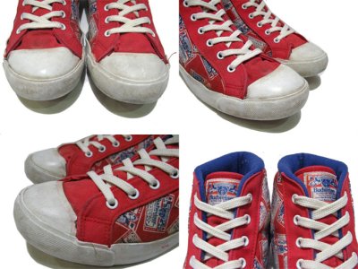 画像3: 1980's "Budweiser" Hi-Cut Canvas Sneaker   made in KOREA　総柄 　size US 8 1/2 (26.5cm)