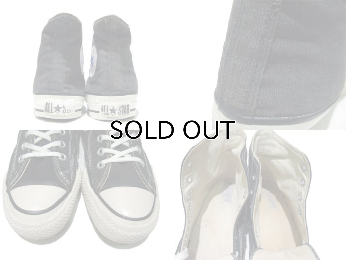 画像5: 1980's "CONVERSE" ALL STAR HI side stitch   made in USA BLACK  size US 6 1/2 (25cm) (5)