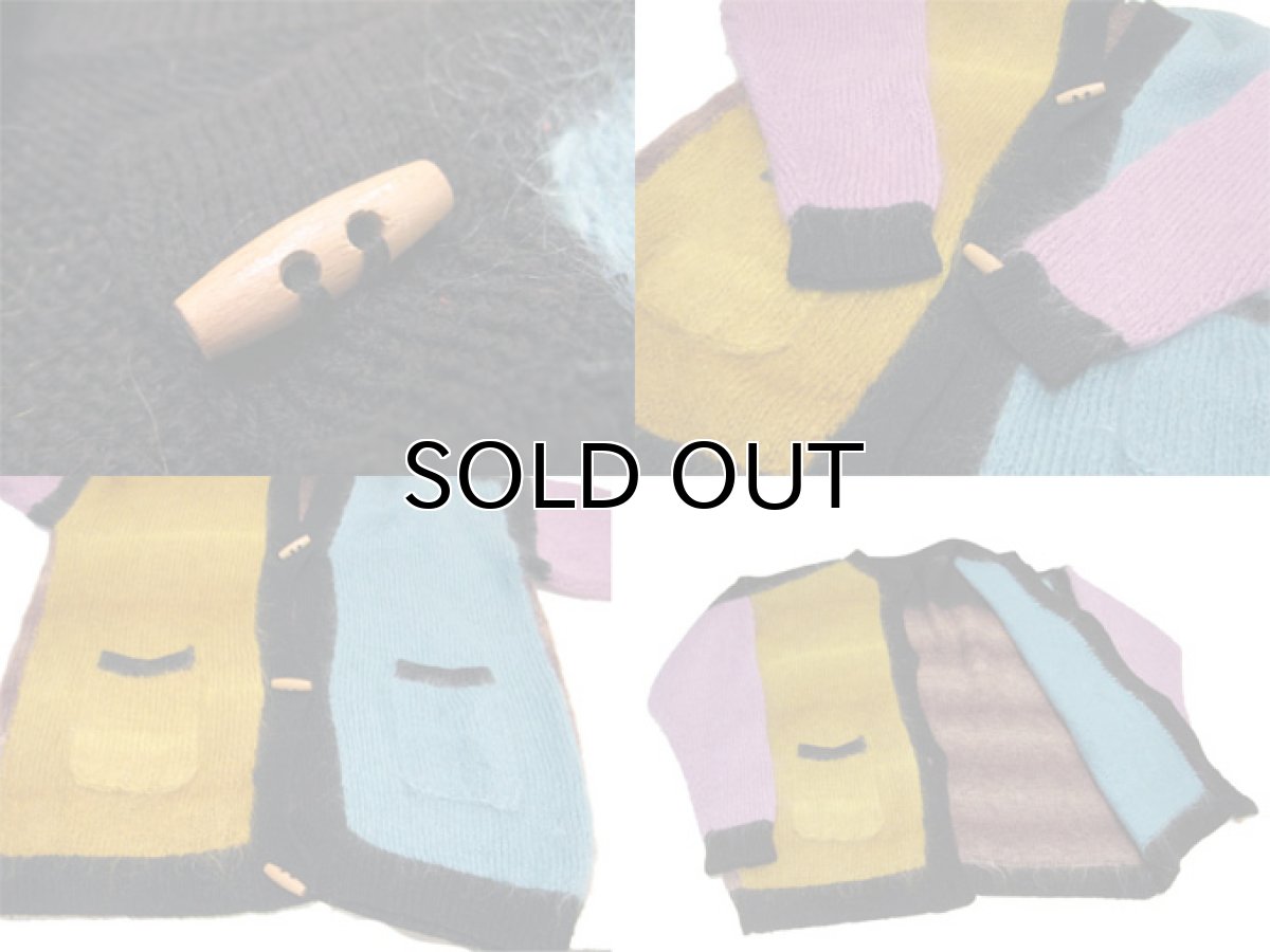 画像4: Europe Mohair Wool Toggle Cardigan size M - L 位 ( 表記 なし ) (4)