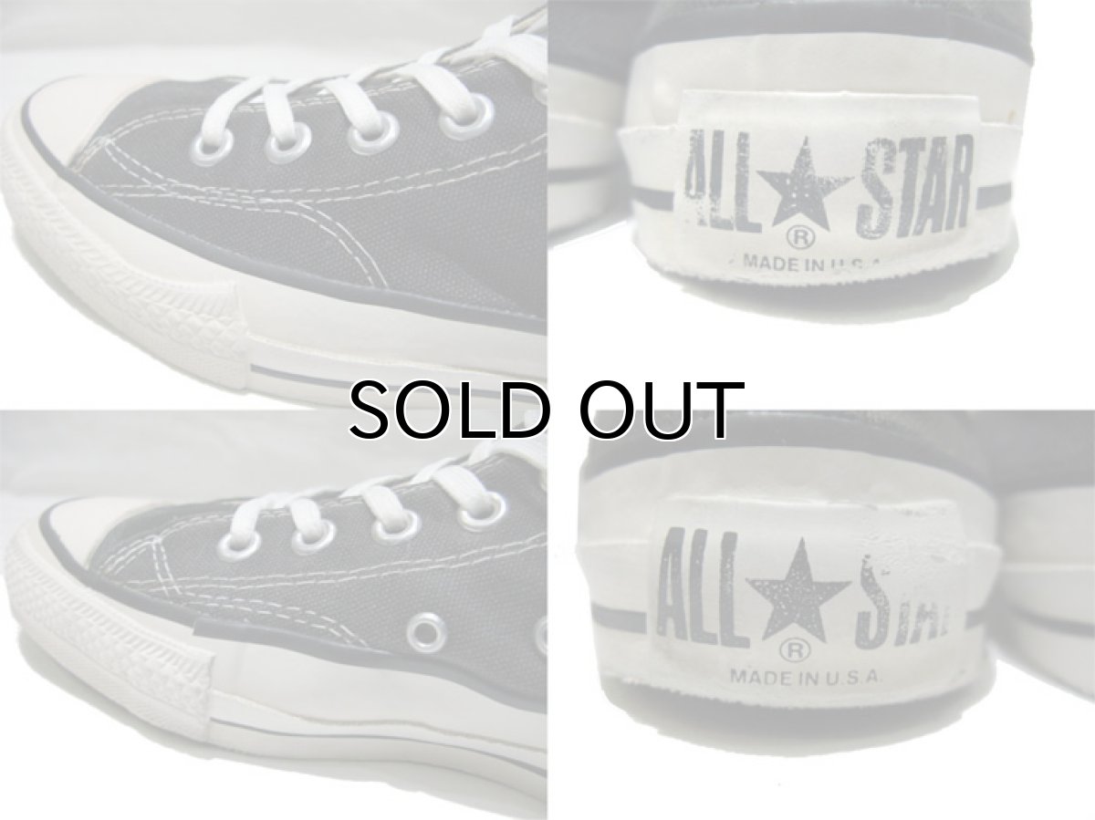 画像2: 1980's "CONVERSE" ALL STAR HI side stitch   made in USA BLACK  size US 6 1/2 (25cm) (2)