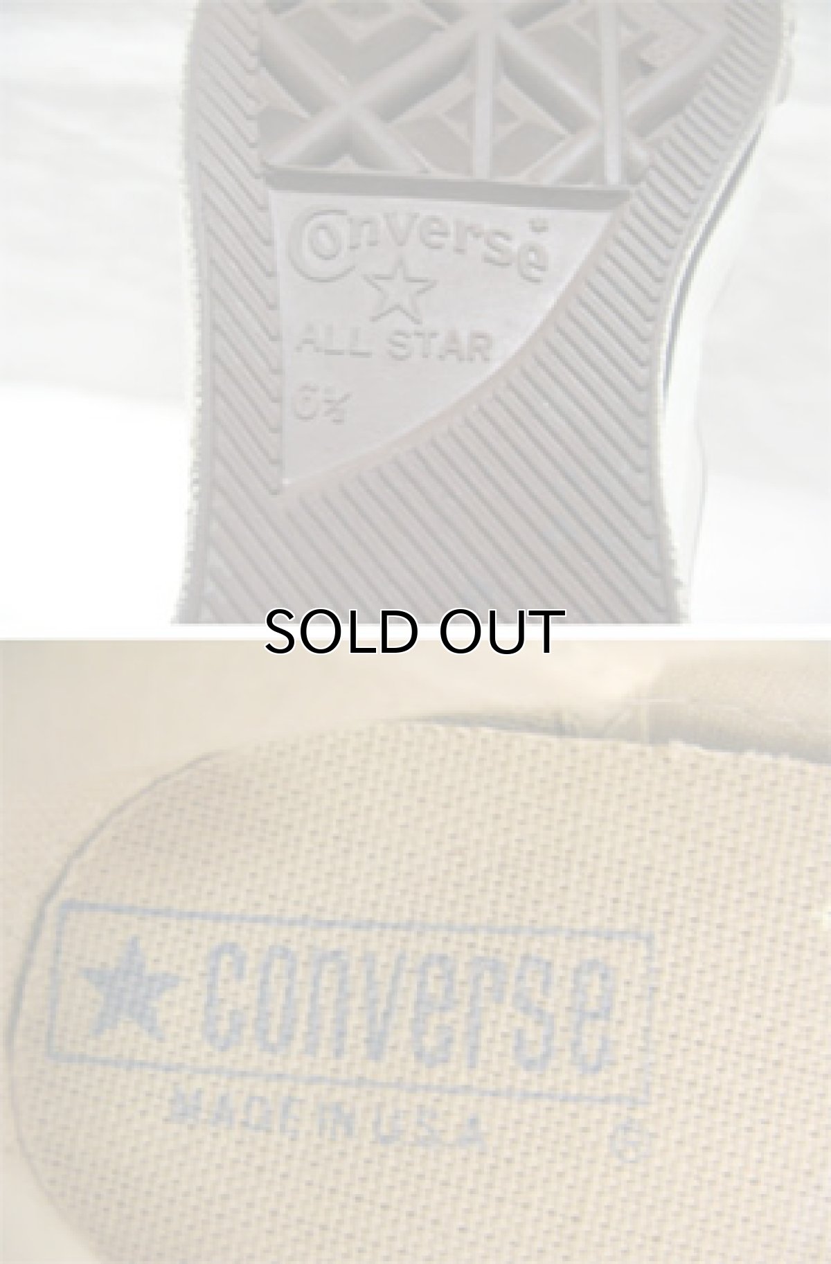 画像3: 1980's "CONVERSE" ALL STAR HI side stitch   made in USA BLACK  size US 6 1/2 (25cm) (3)