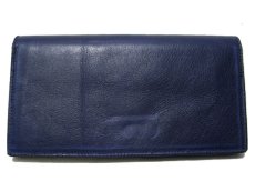 画像2: "JUTTA NEUMANN" Leather Wallet "the Waiter's Wallet"  color : NAVY / EMERALD 長財布 (2)