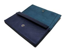 画像4: "JUTTA NEUMANN" Leather Wallet "the Waiter's Wallet"  color : NAVY / EMERALD 長財布 (4)