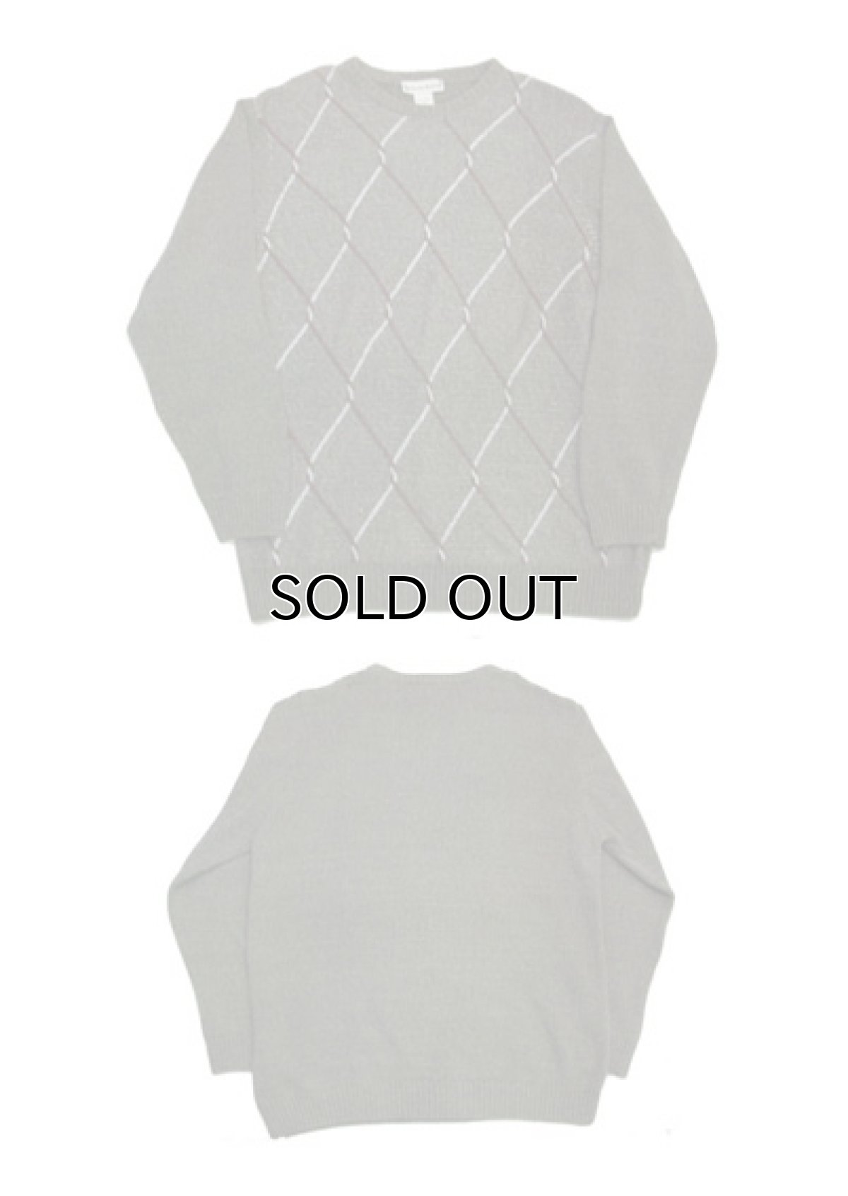 画像5: "Seventh Avenue" Big Size Design Sweater  Green系　size XL (表記 XL) (5)