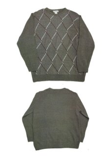 画像5: "Seventh Avenue" Big Size Design Sweater  Green系　size XL (表記 XL) (5)