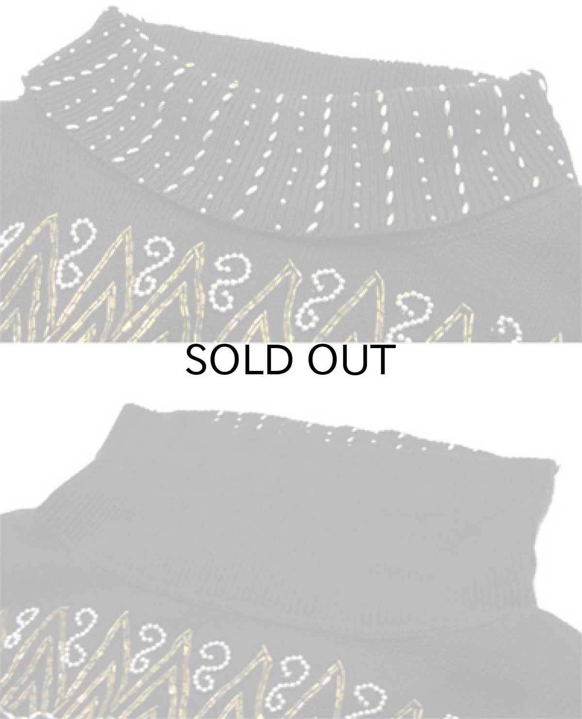 画像4: "Victoria Jones" Design Turtleneck Sweater size L - XL (表記 M) (4)