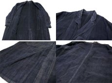 画像5: ~1940's French "ALA HOULETTE" Indigo Linen Work Coat　size L位 (表記 なし) (5)