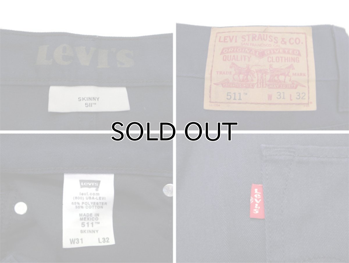 画像3: Levi's 511 Cotton Skinny Pants　color : Navy　size w 31 inch  (表記 31) (3)