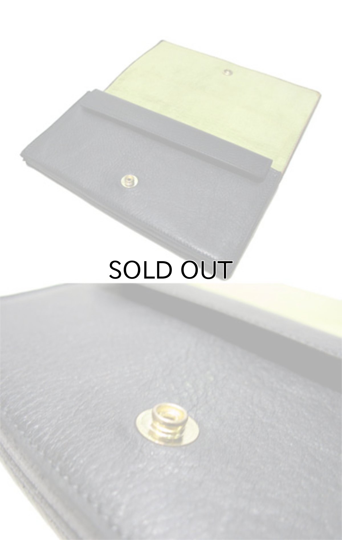 画像4: "JUTTA NEUMANN" Leather Wallet "the Waiter's Wallet"  color : BLACK / YELLOW 長財布 (4)