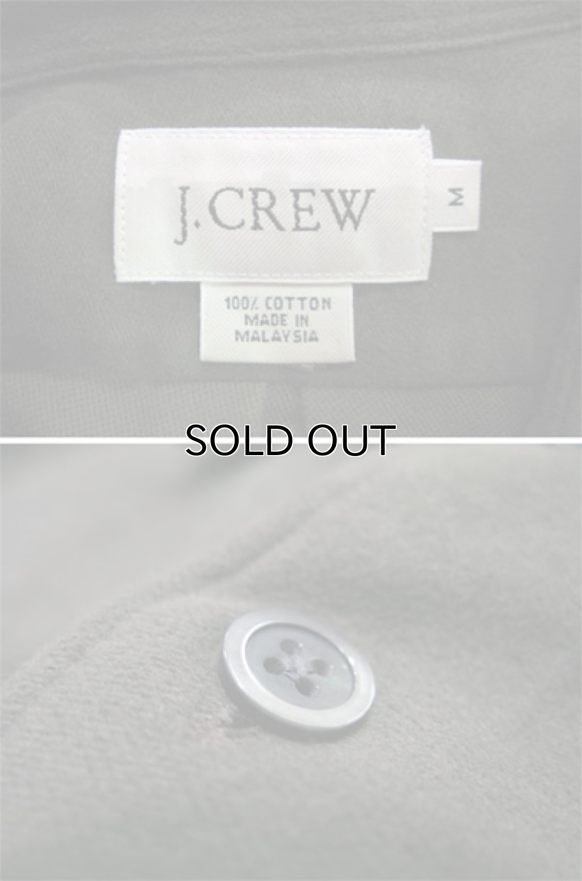 画像3: "J.Crew" L/S Solid Flannel Shirts  OLIVE系　size L位  (表記 M ) (3)