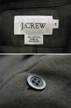 画像3: "J.Crew" L/S Solid Flannel Shirts  OLIVE系　size L位  (表記 M ) (3)