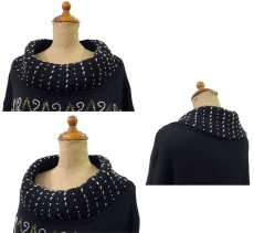 画像3: "Victoria Jones" Design Turtleneck Sweater　size L - XL (表記 M) (3)