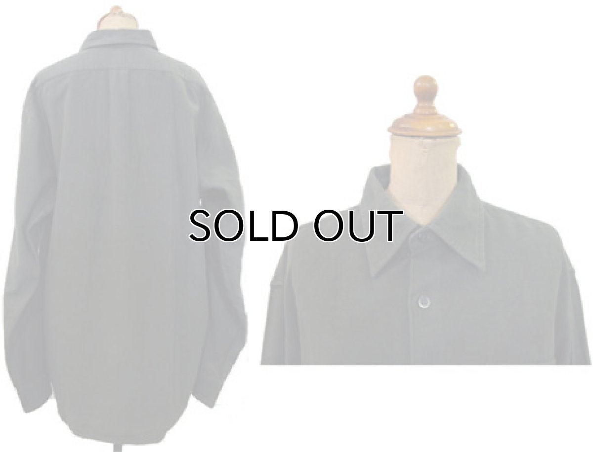 画像2: "J.Crew" L/S Solid Flannel Shirts  OLIVE系　size L位  (表記 M ) (2)