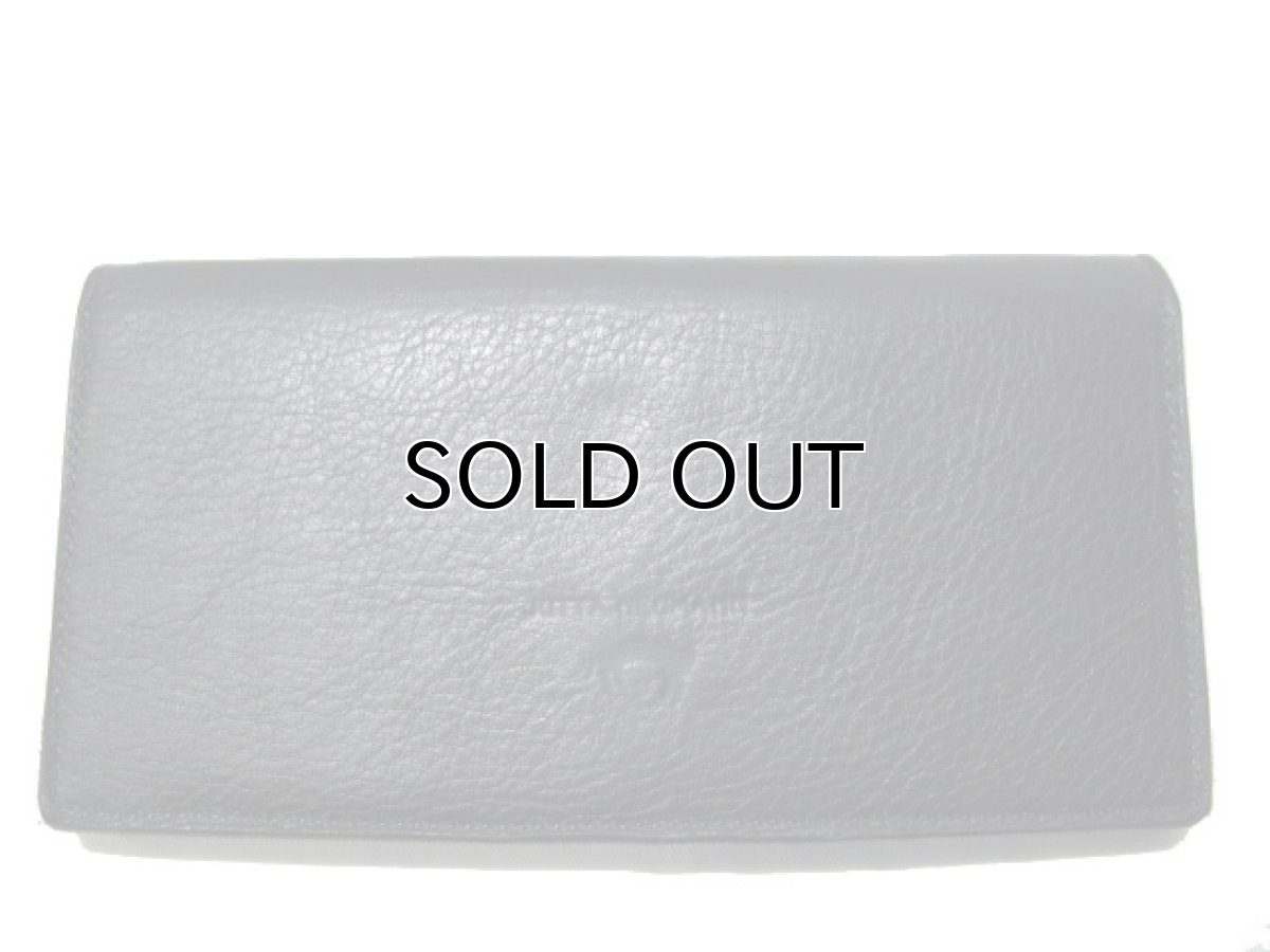 画像2: "JUTTA NEUMANN" Leather Wallet "the Waiter's Wallet"  color : BLACK / PURPLE 長財布 (2)