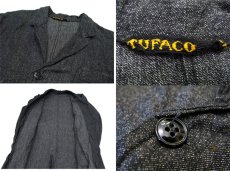 画像4: ~1950's Belgium "TUFACO" Salt and Pepper Atelier Coat Dead stock - one wash 　size S位 (表記 不明) (4)