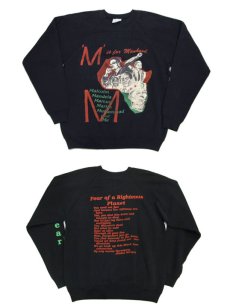 画像3: 1980's Hanes " M is for Manhood " Crew Neck Sweat　BLACK　size M 位 (表記 L) (3)