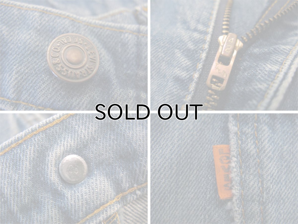 画像4: 1970's Levi's 646 Indigo Denim Pants size 29.5 inch (表記 30 x 30) (4)