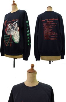 画像2: 1980's Hanes " M is for Manhood " Crew Neck Sweat　BLACK　size M 位 (表記 L) (2)