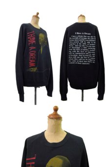 画像2: 1980's Jerzees " Martin Luther King jr. " Crew Neck Sweat　BLACK　size L 位 (表記 XL) (2)